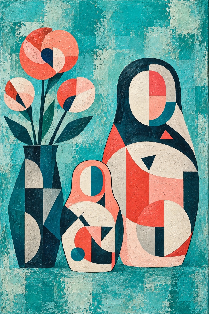 Turquoise et corail