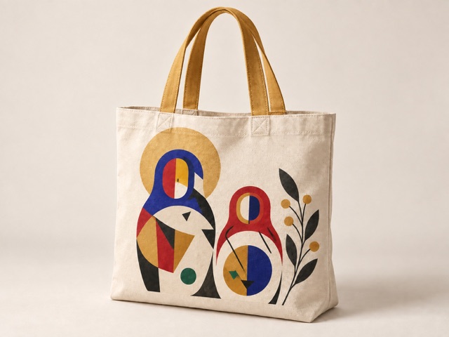 Sac à motif de matriochkas